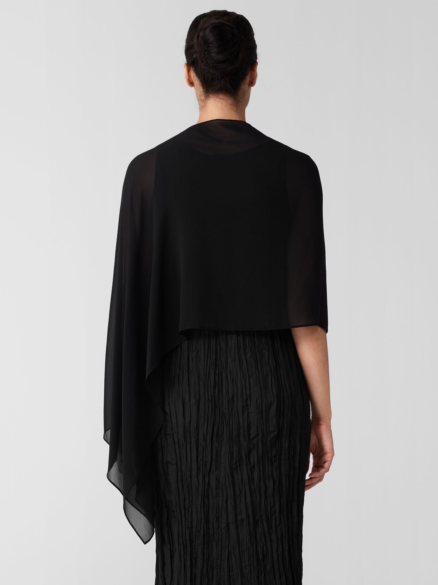 Sheer Silk Georgette Wrap