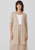 Organic Linen Melange Long Cardigan