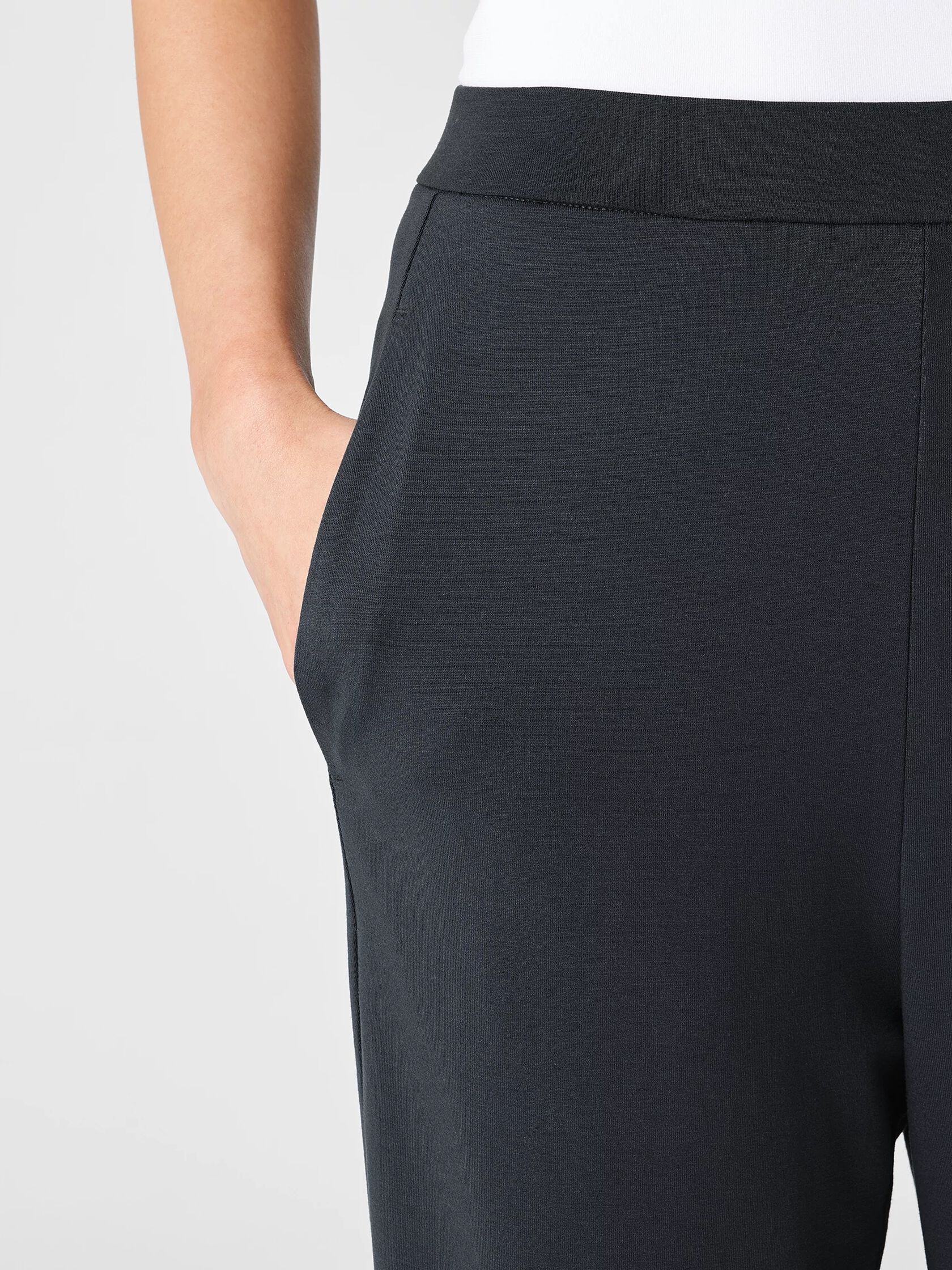 Stretch Jersey Knit Slouchy Pant