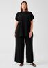 Woven Pliss&eacute; Wide-Leg Pant