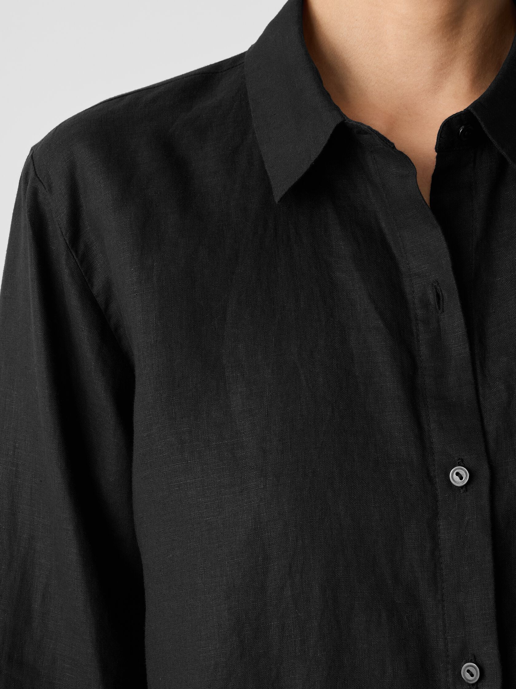 Organic Handkerchief Linen Classic Collar Shirt