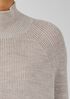 Merino Cropped Turtleneck Top in Regenerative Wool