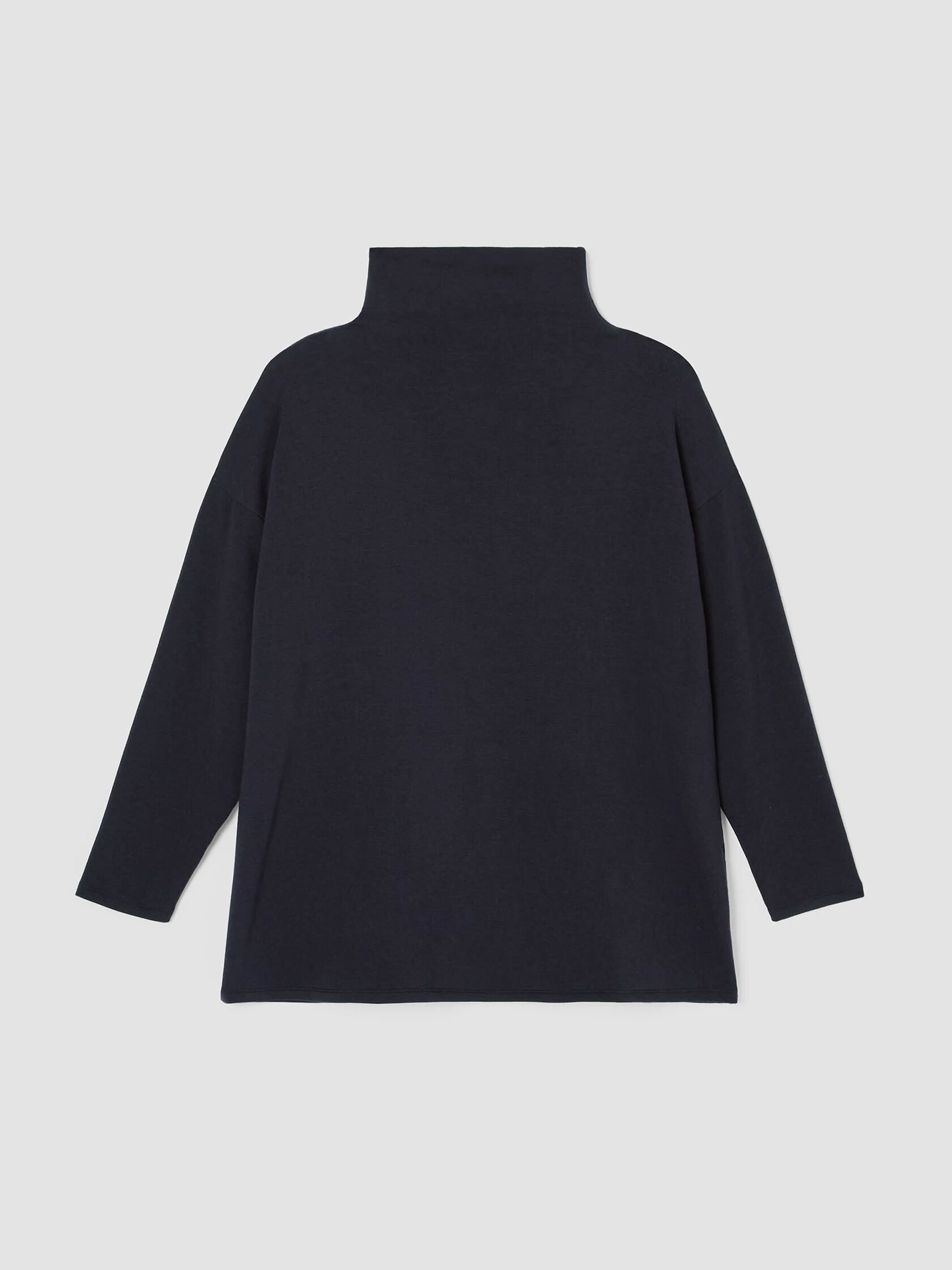 Cozy Brushed Terry Hug Funnel Neck Top