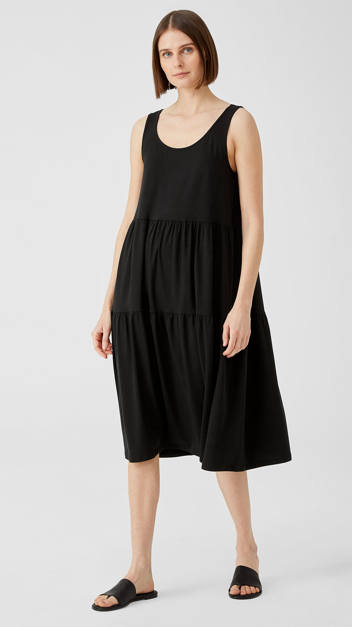 Fine Jersey Tiered Dress