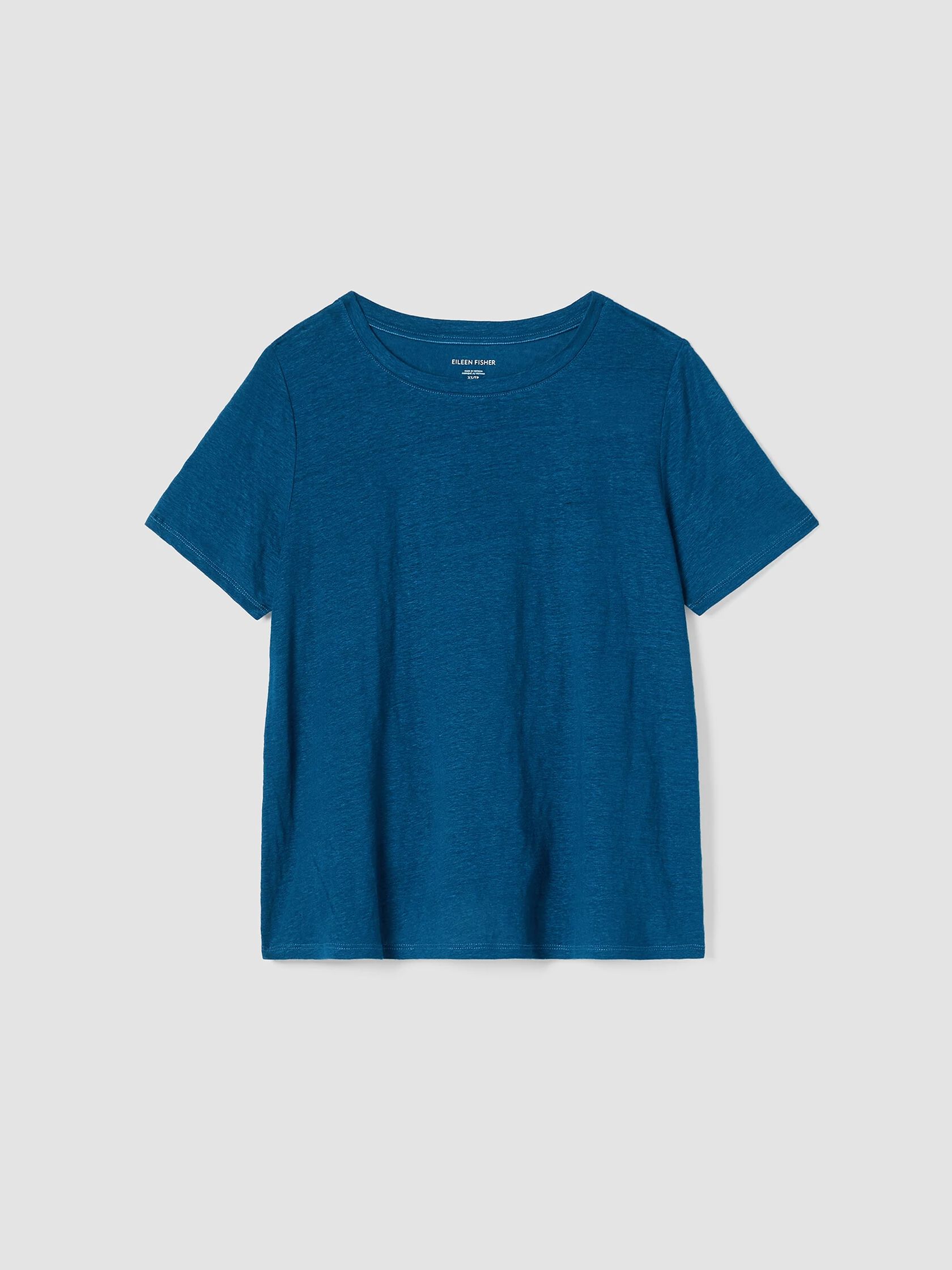 Organic Linen Jersey Crew Neck Tee