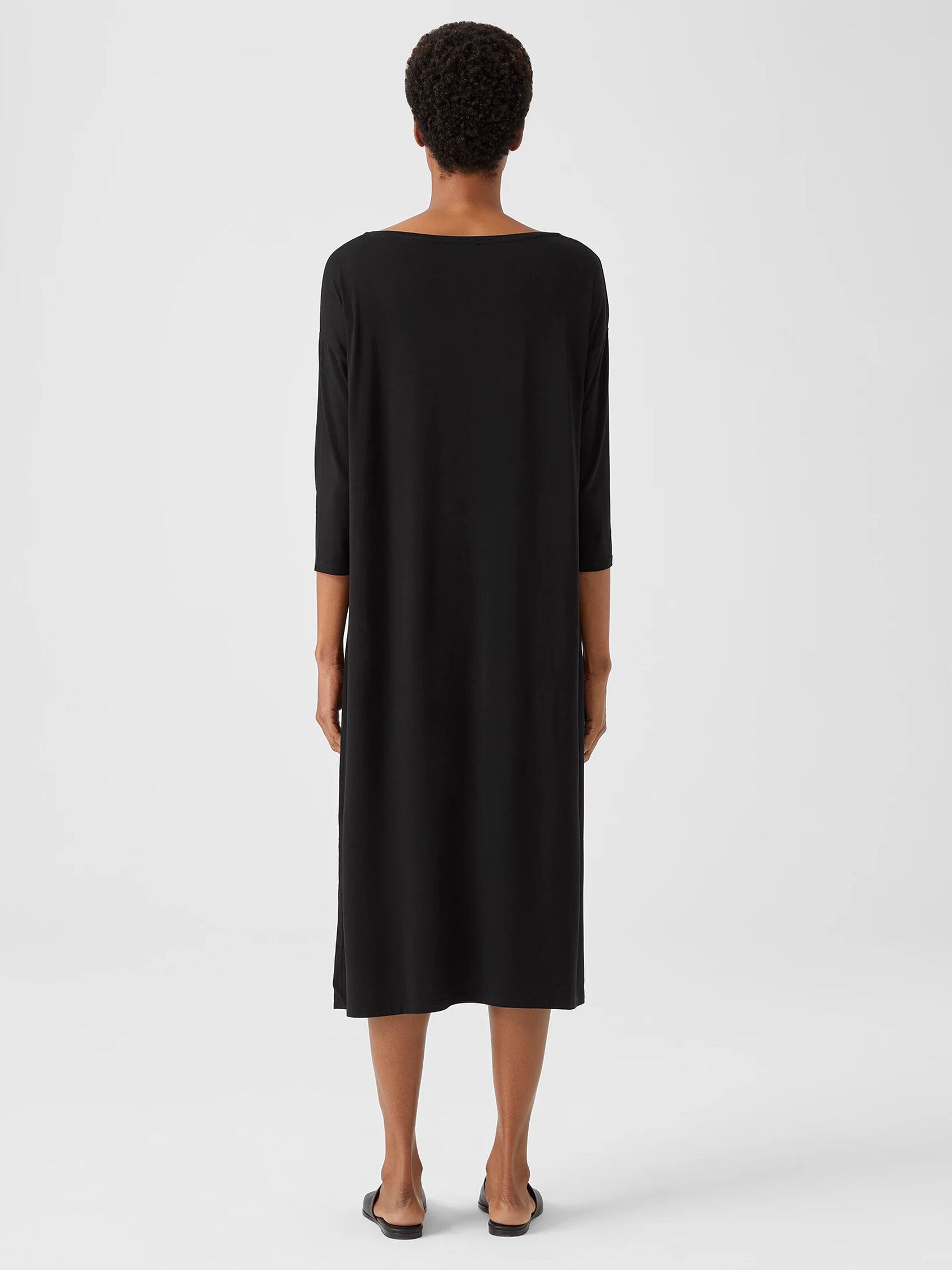 Fine Jersey Boatneck Dress