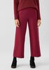 Boiled Wool Jersey Wide-Leg Pant