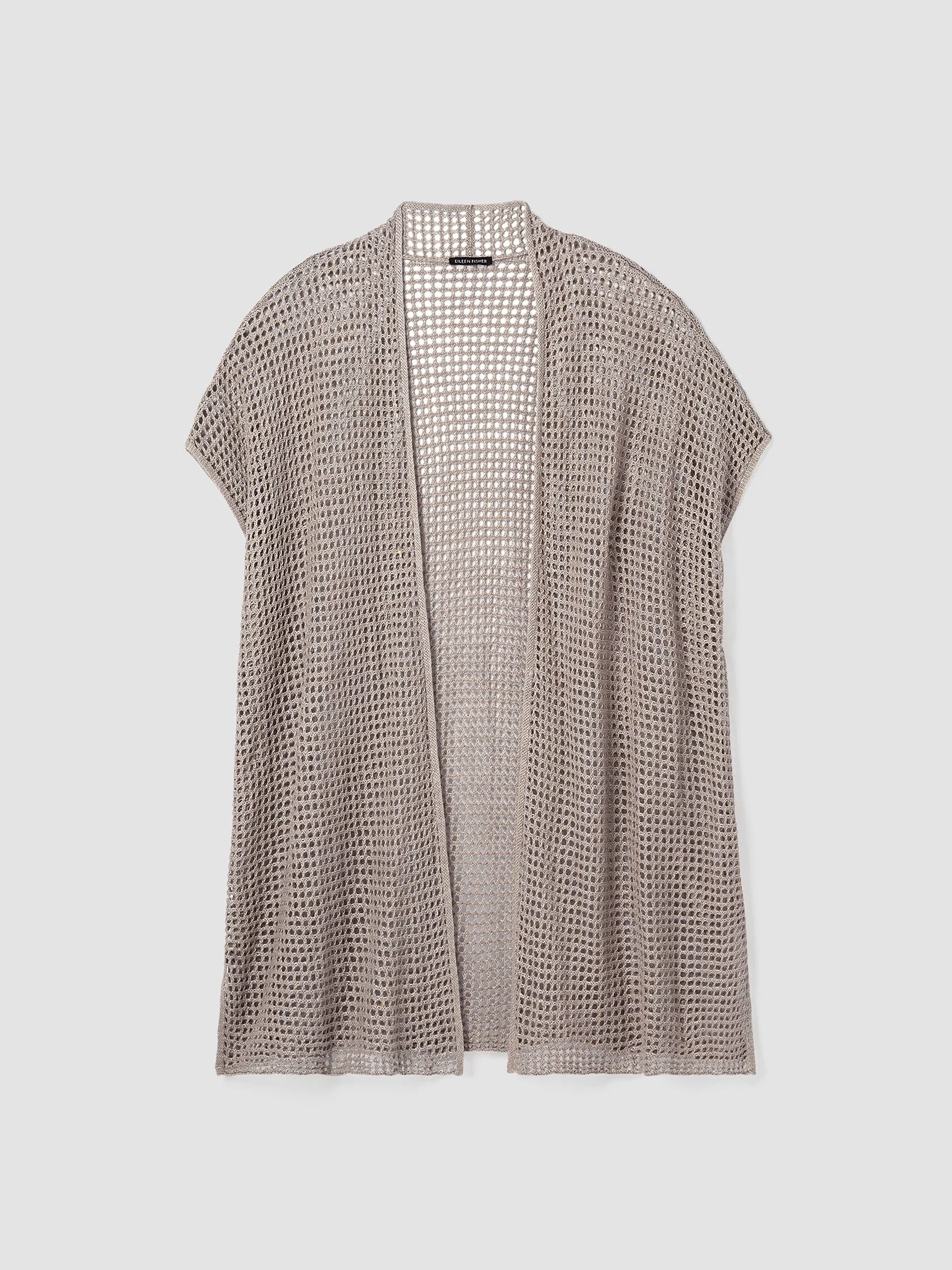 Organic Linen D&eacute;lav&eacute; Long Cardigan